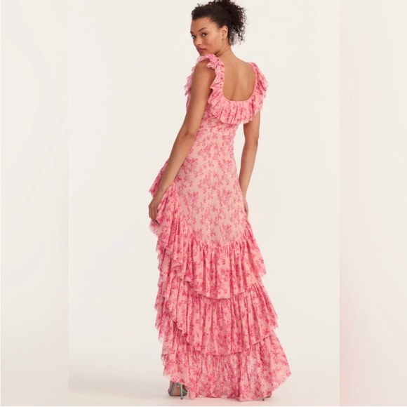 NWT LoveShackFancy Floral Winslow Maxi Dress in Autumn Rose Size 4 - Picture 15 of 16